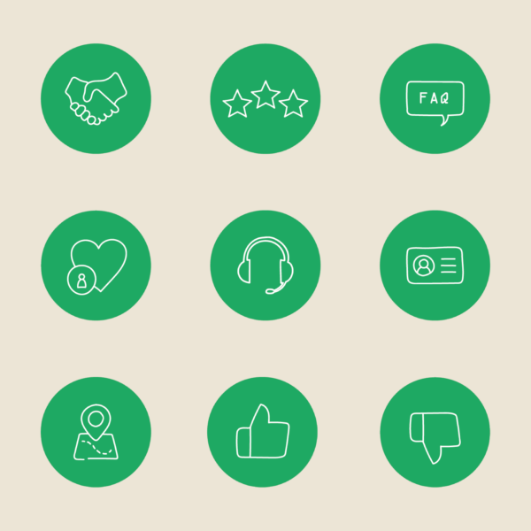 Iconenset LYNNA Business - Klantcommunicatie